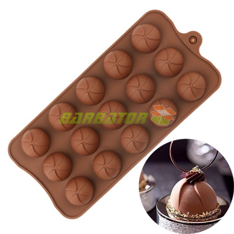 Силіконова форма для цукерок "М'ячик" арт. 840-15A51937 Силіконова форма для цукерок "М'ячик" арт. 840-15A51937
