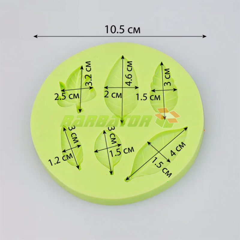 Силіконовий молд "Листя" арт. BK8144033