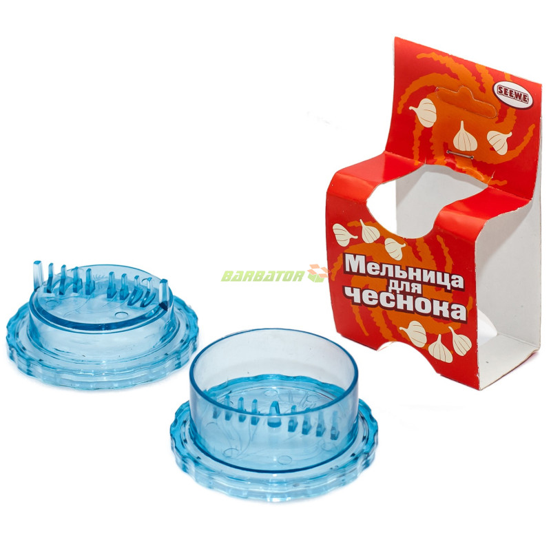 Пресс для чеснока "Seewe" (высота 4 см, d 7,5 см, пластик), арт. 4640