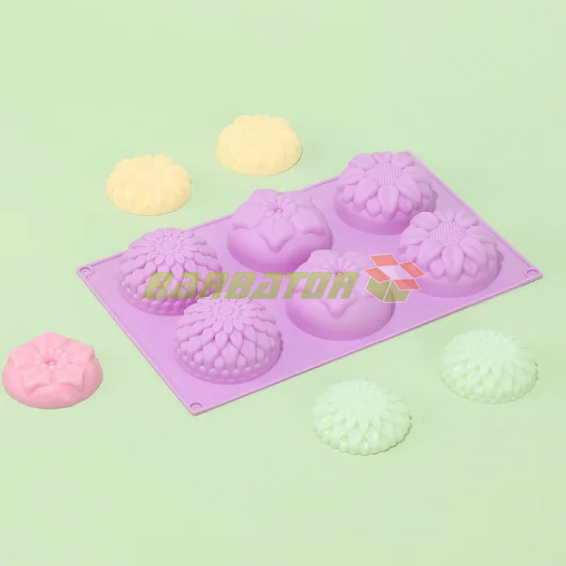 Силіконова форма для випічки "Квіти" YH-008 арт. 822-15A-14