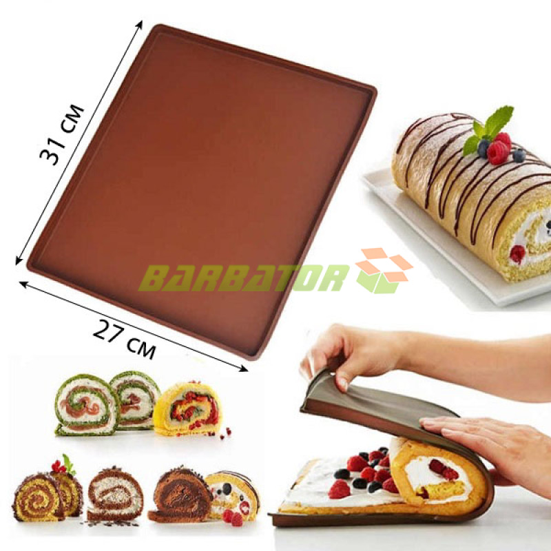 Силіконовий килимок для випічки з бортиками (31х27 см) арт. 870-500116
